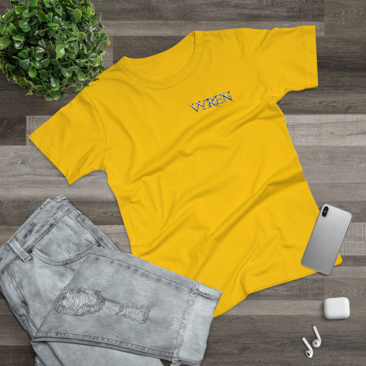 Vyren Minimalist Women's T‑Shirt — Small Chest Logo