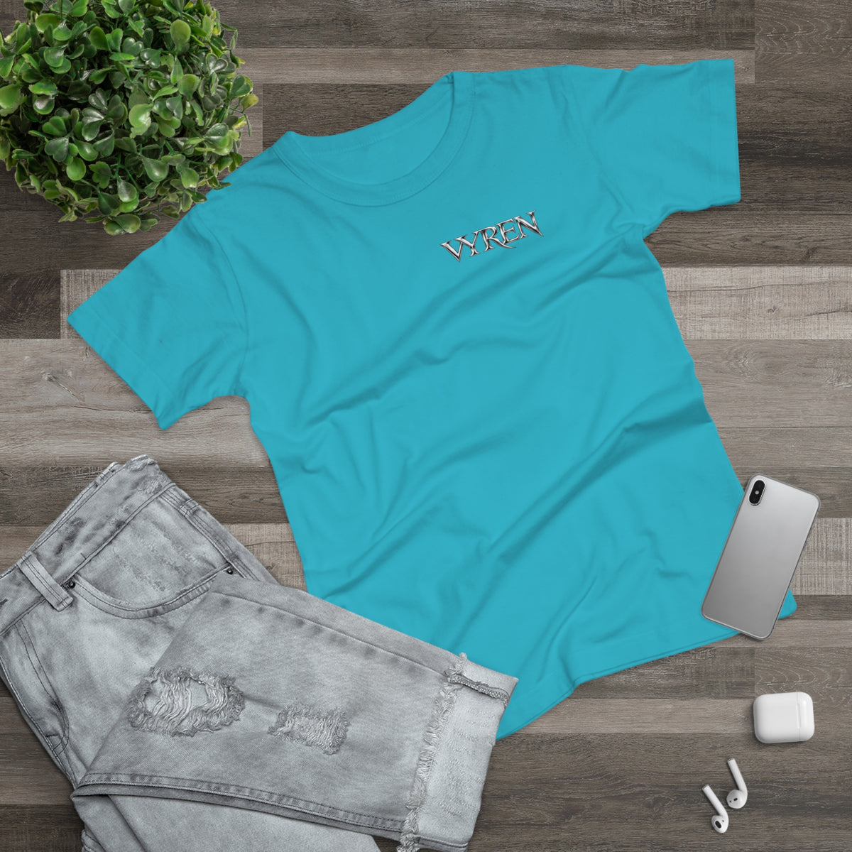 Vyren Minimalist Women's T‑Shirt — Small Chest Logo