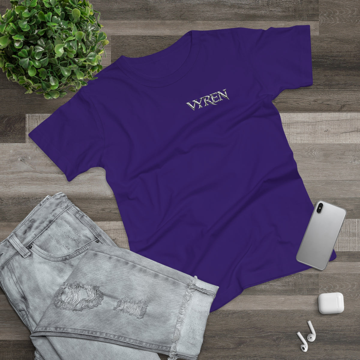 Vyren Minimalist Women's T‑Shirt — Small Chest Logo